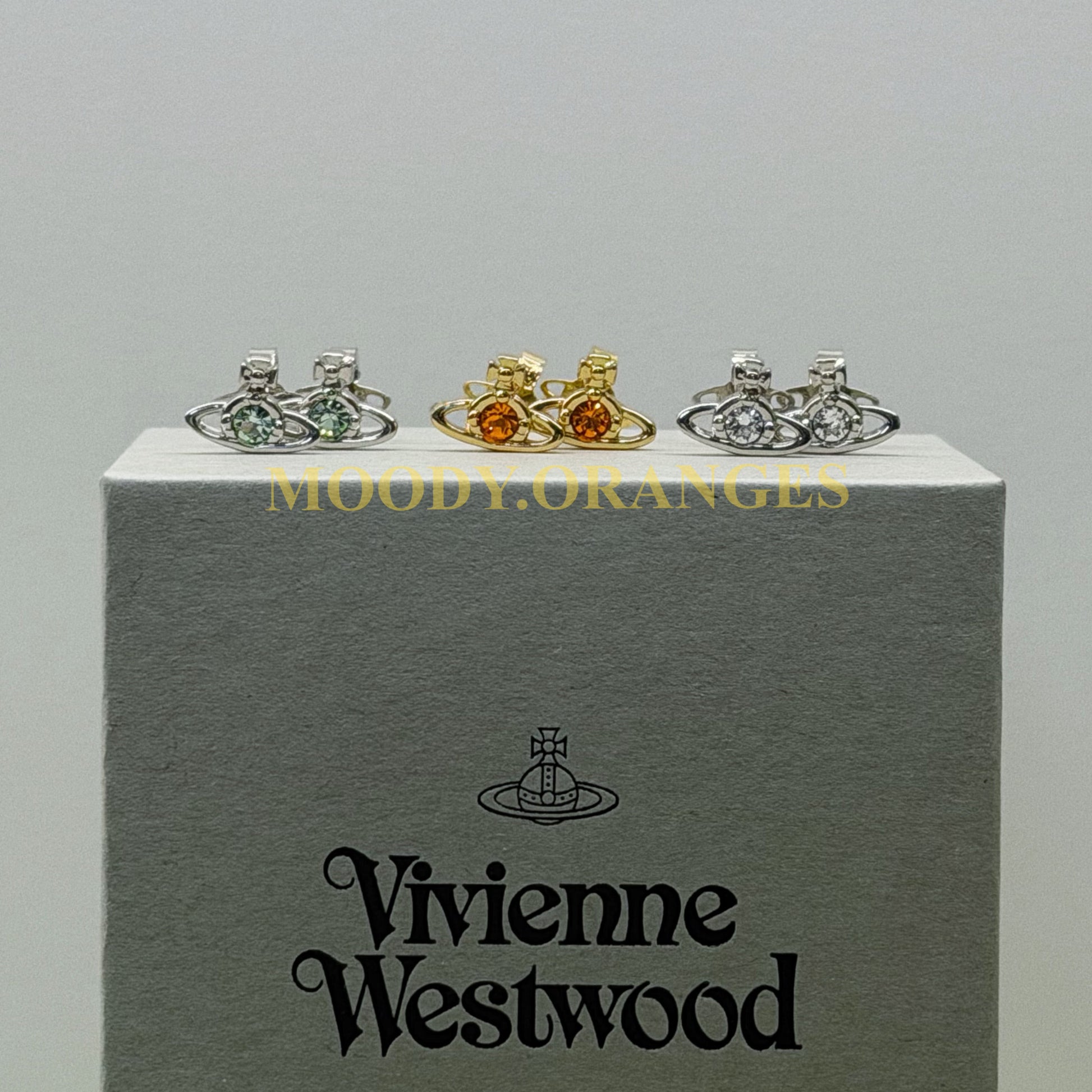 Vivienne Westwood Nano Solitaire Earrings - MOODY ORANGES