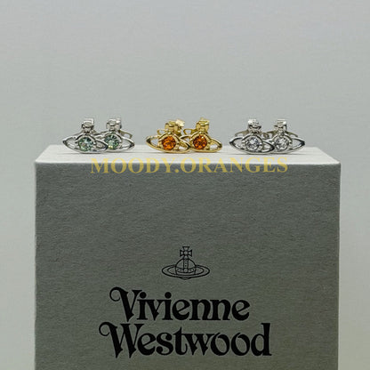 Vivienne Westwood Nano Solitaire Earrings - MOODY ORANGES