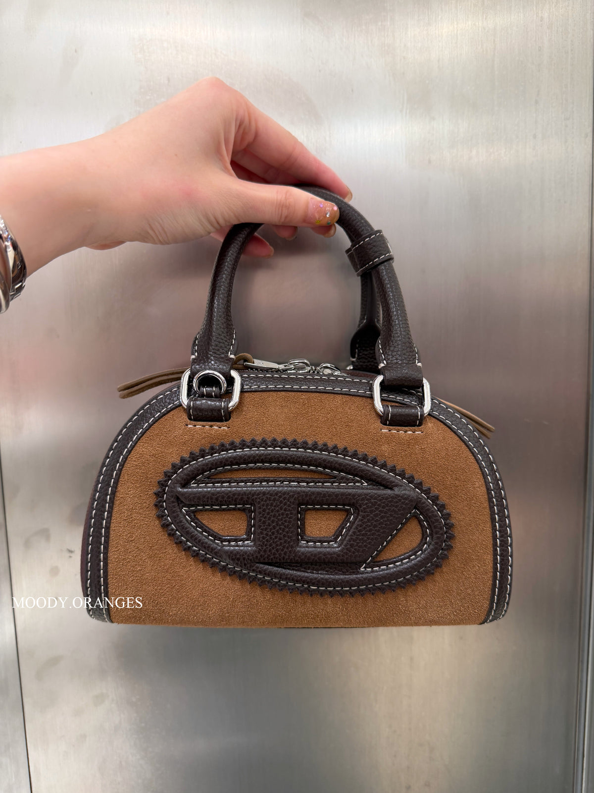 DIESEL 1DR Dome Small Bag - MOODY ORANGES