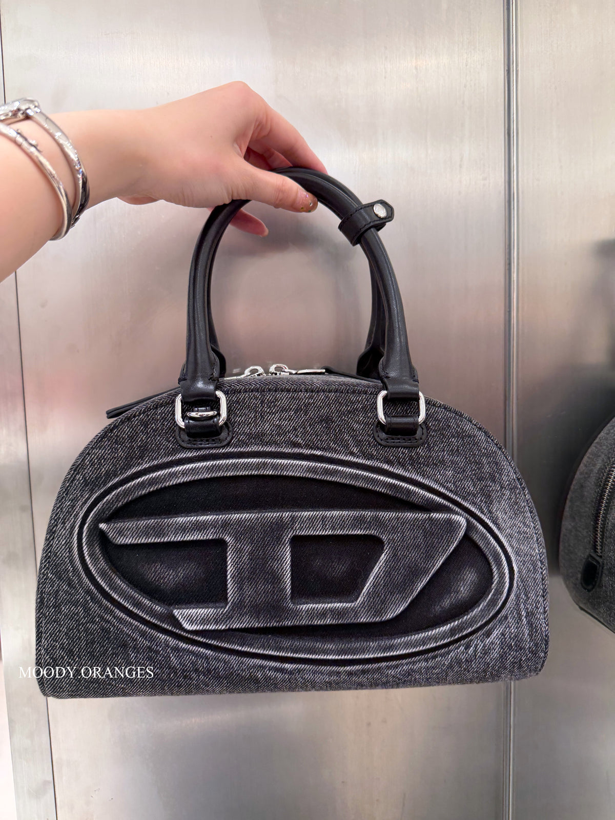 DIESEL 1DR Dome Top Handle Handbag - MOODY ORANGES