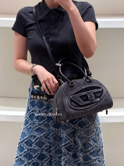 DIESEL 1DR Dome Top Handle Handbag - MOODY ORANGES