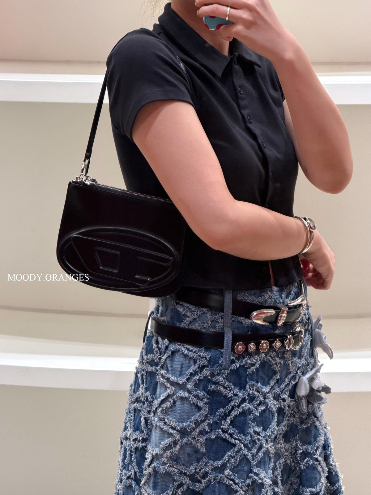 DIESEL 1DR Twin Bag - MOODY ORANGES