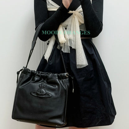 Vivienne Westwood Medium Hilary Bucket Bag - MOODY ORANGES
