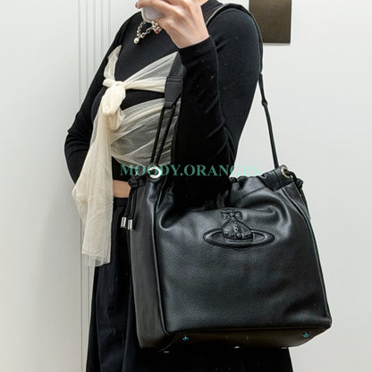 Vivienne Westwood Medium Hilary Bucket Bag - MOODY ORANGES