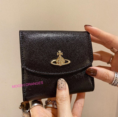 Vivienne Westwood Black-Gold Wallet Collection