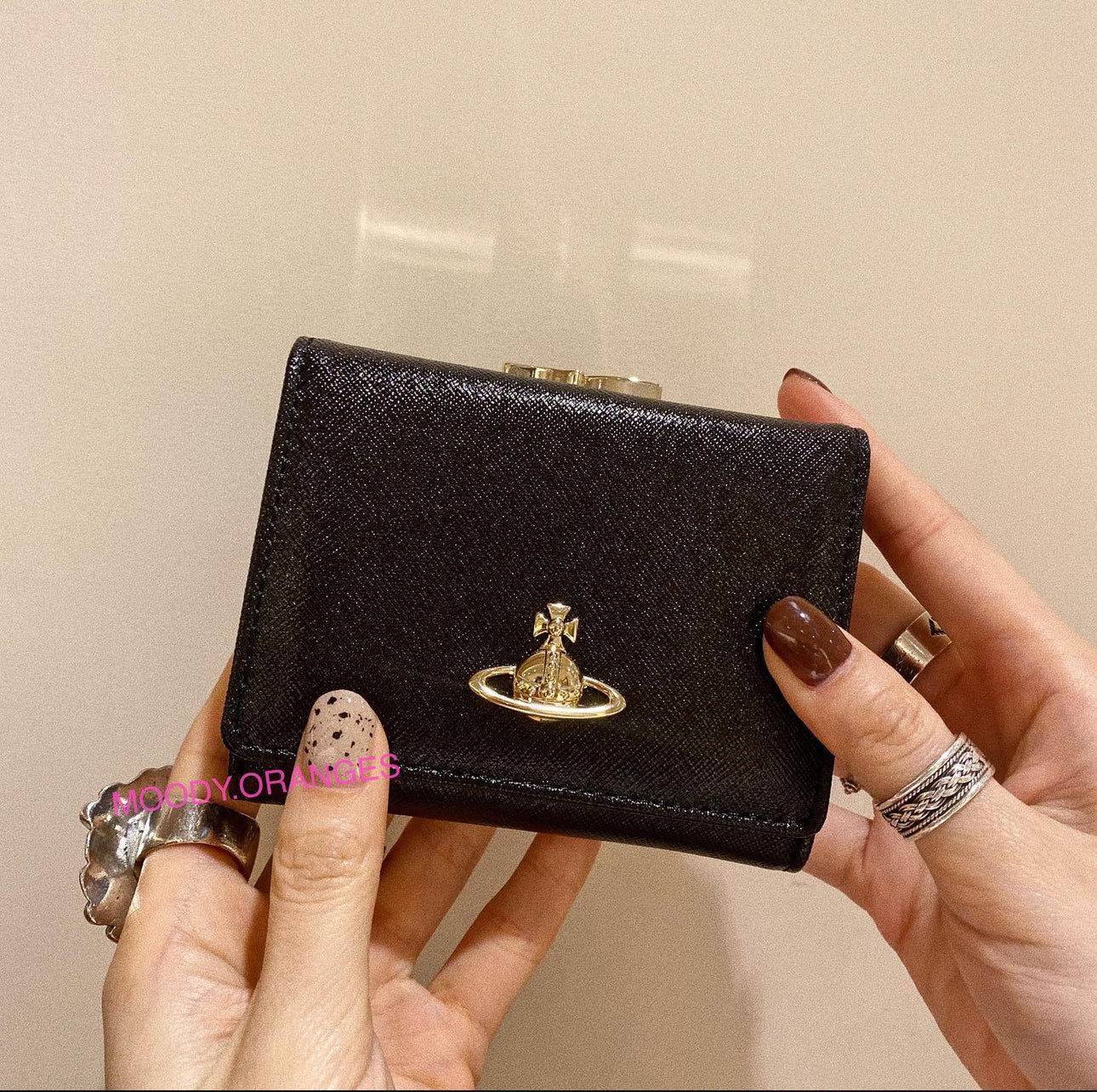 Vivienne Westwood Black-Gold Wallet Collection
