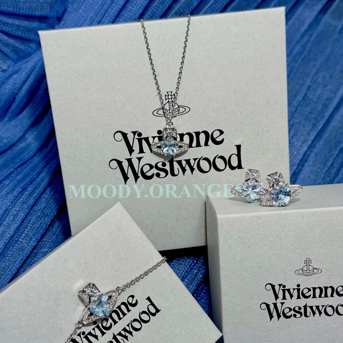 Vivienne Westwood Ariella Blue Accessories Collection - MOODY ORANGES