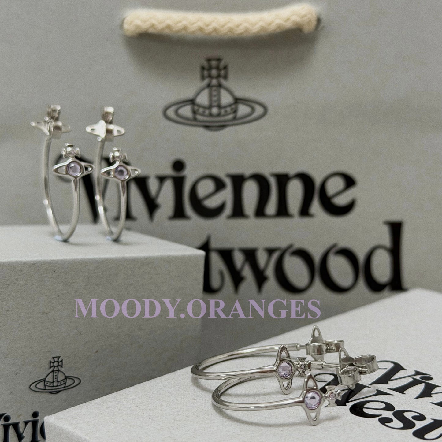 Vivienne Westwood Heather Hoop Earrings - MOODY ORANGES