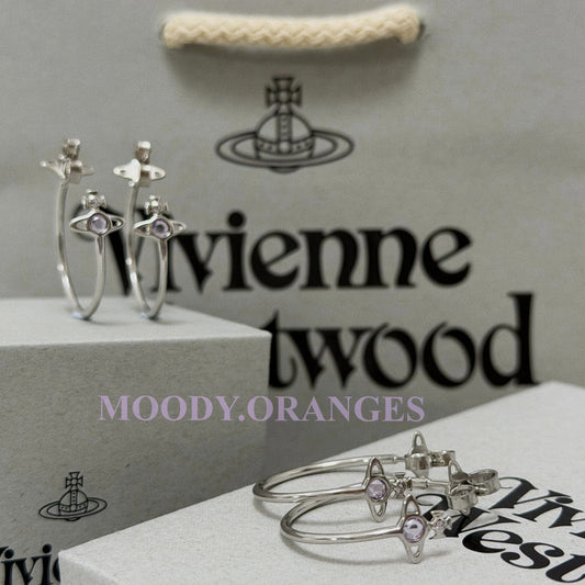 Vivienne Westwood Heather Hoop Earrings - MOODY ORANGES