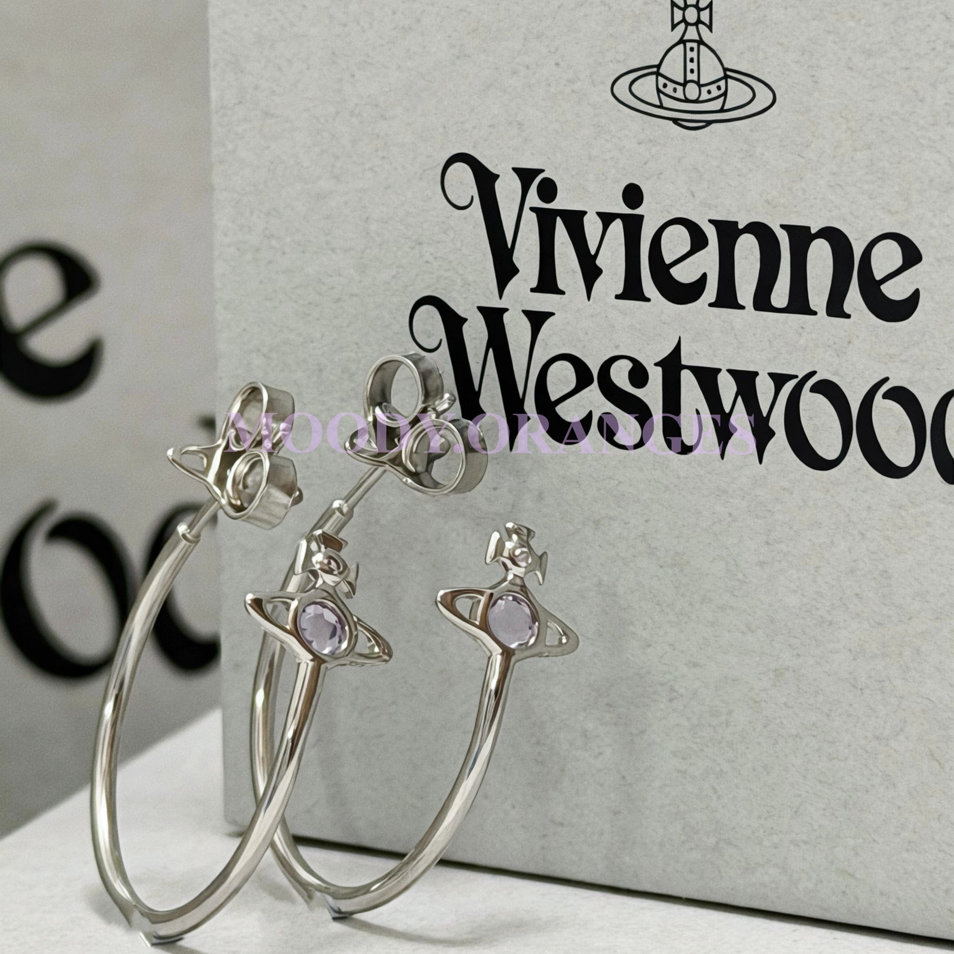 Vivienne Westwood Heather Hoop Earrings - MOODY ORANGES