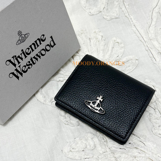 Vivienne Westwood Black Vegan Bi-fold Wallet