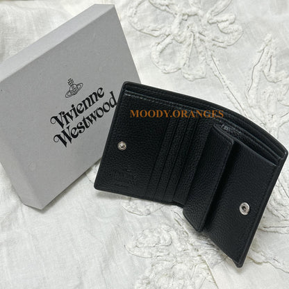 Vivienne Westwood Black Vegan Bi-fold Wallet