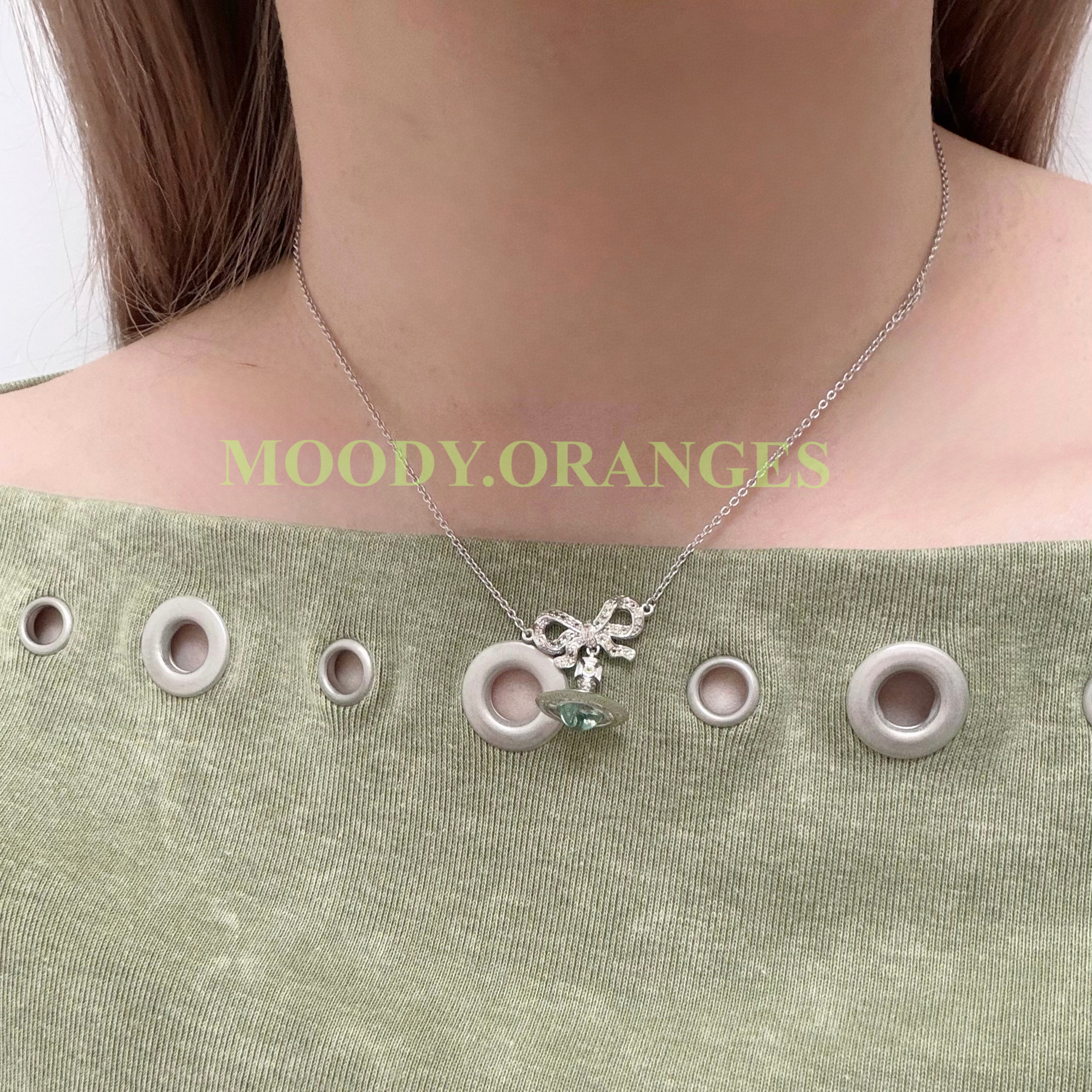 Vivienne Westwood Apple Green Octavie Pendant Accessories Collection