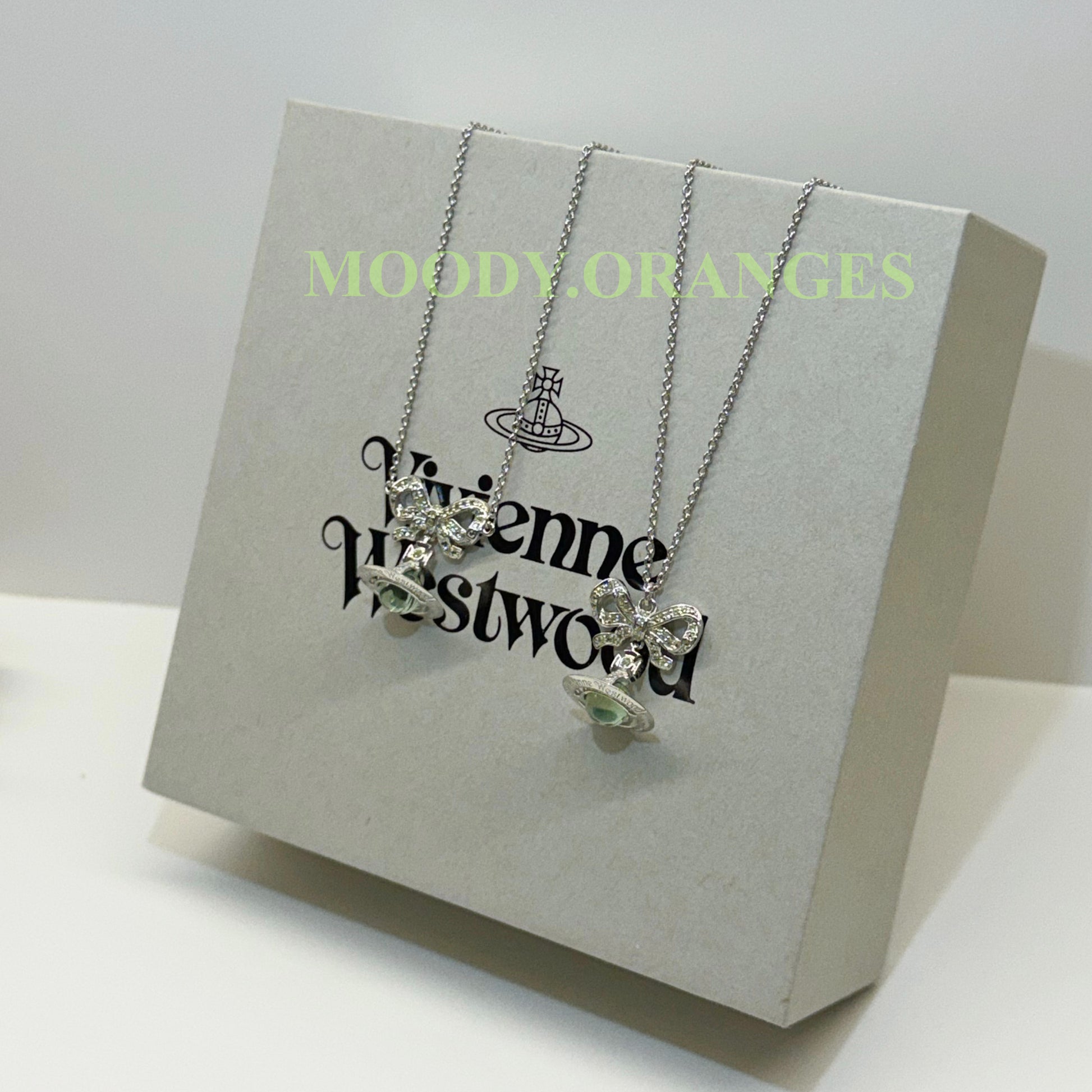Vivienne Westwoodr Apple Green Octavie Pendant Accessories Collection - MOODY ORANGES