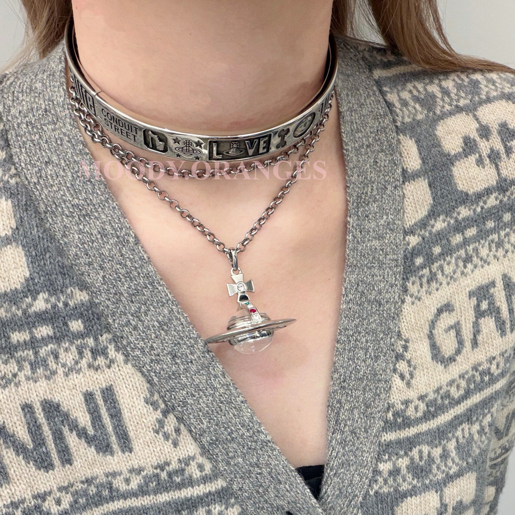 Vivienne Westwood Lancelot Choker & Bangle - MOODY ORANGES