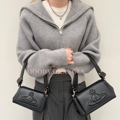 Vivienne Westwood Grained Hazel Handbag - MOODY ORANGES