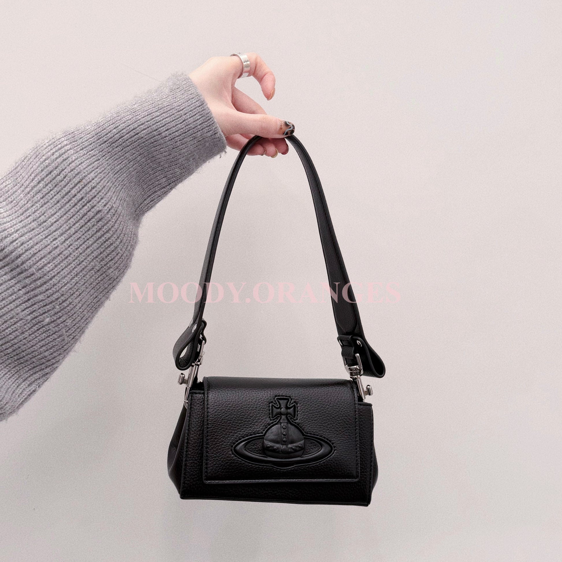 Vivienne Westwood Grained Hazel Handbag - MOODY ORANGES
