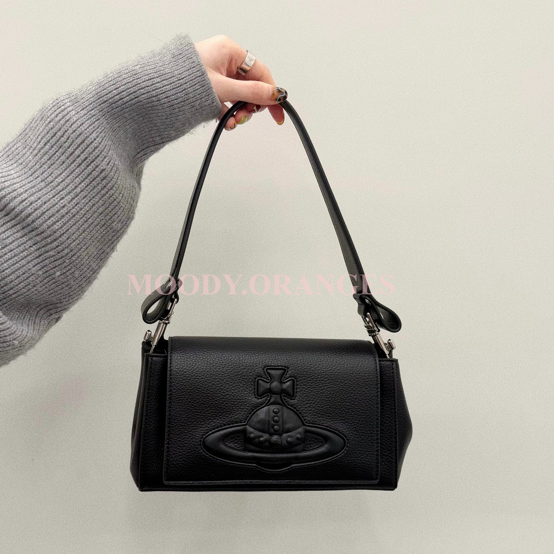 Vivienne Westwood Grained Hazel Handbag - MOODY ORANGES