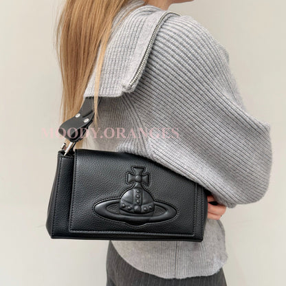 Vivienne Westwood Grained Hazel Handbag - MOODY ORANGES