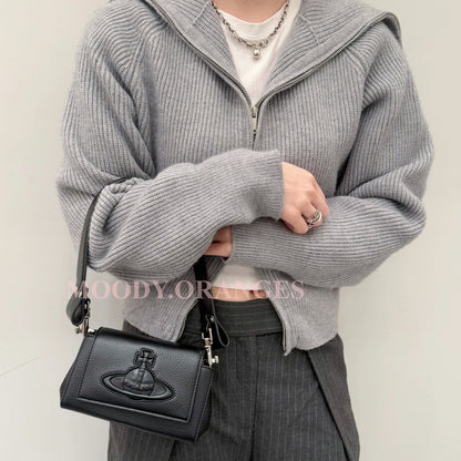 Vivienne Westwood Grained Hazel Handbag - MOODY ORANGES