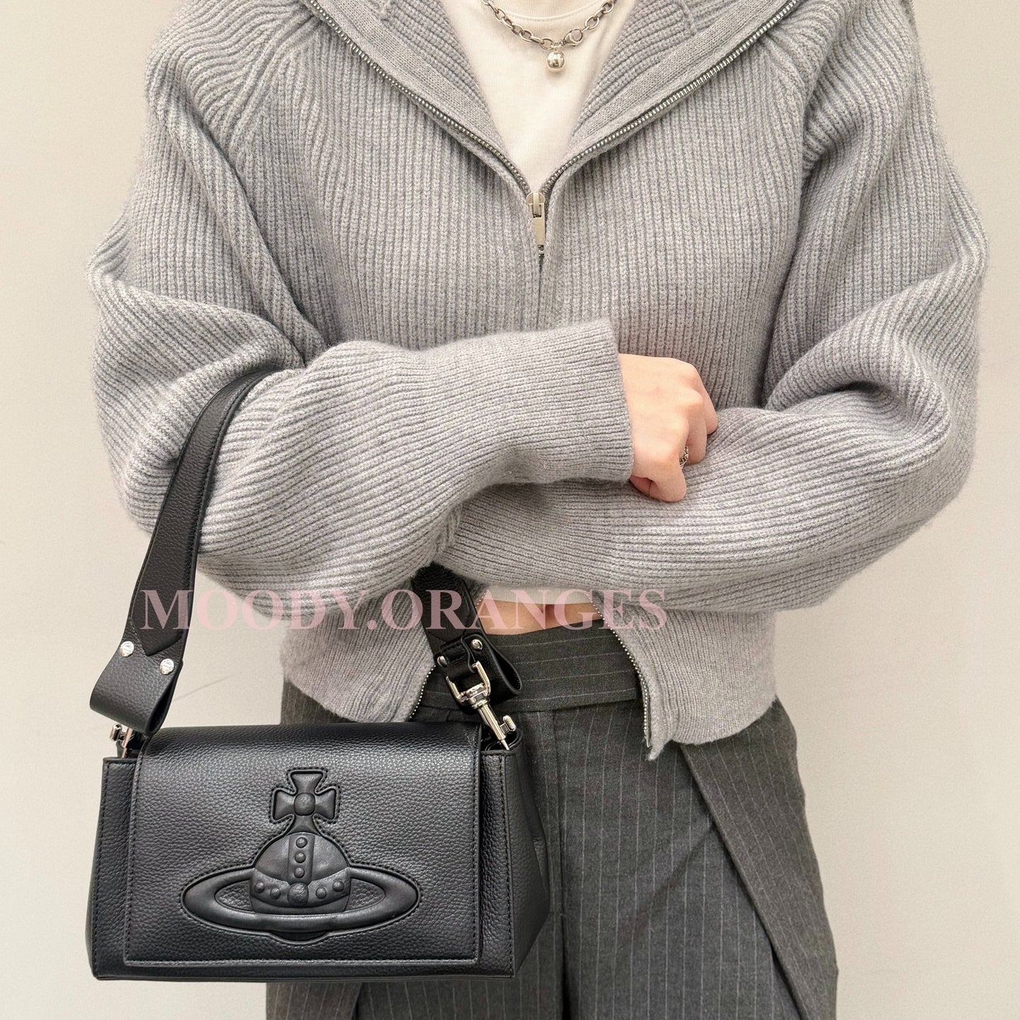 Vivienne Westwood Grained Hazel Handbag - MOODY ORANGES