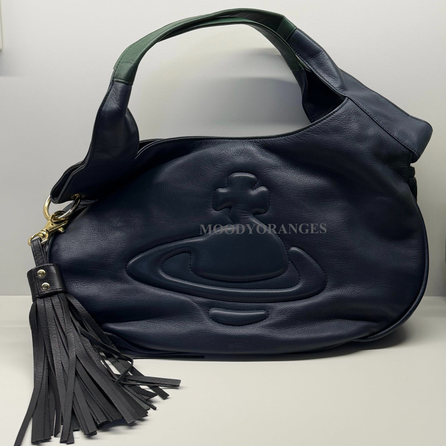 Vivienne Westwood Embossed Logo Vintage Hangbag - MOODY ORANGES