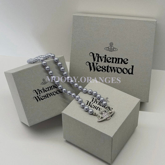 Vivienne Westwood Mini Bas Relief Choker - MOODY ORANGES