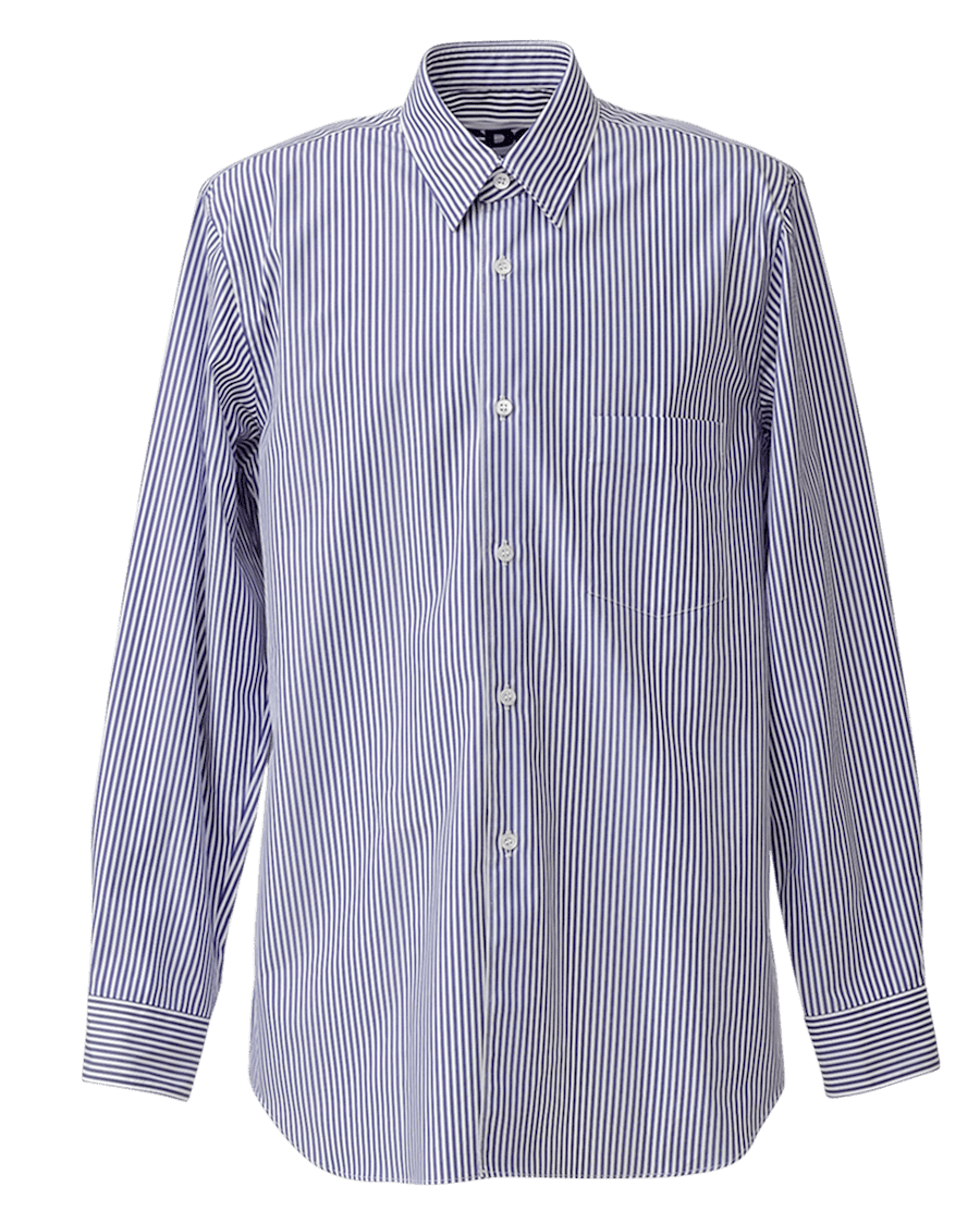 CDG CLASSIC SHIRT / BLUE STRIPE - Navy
