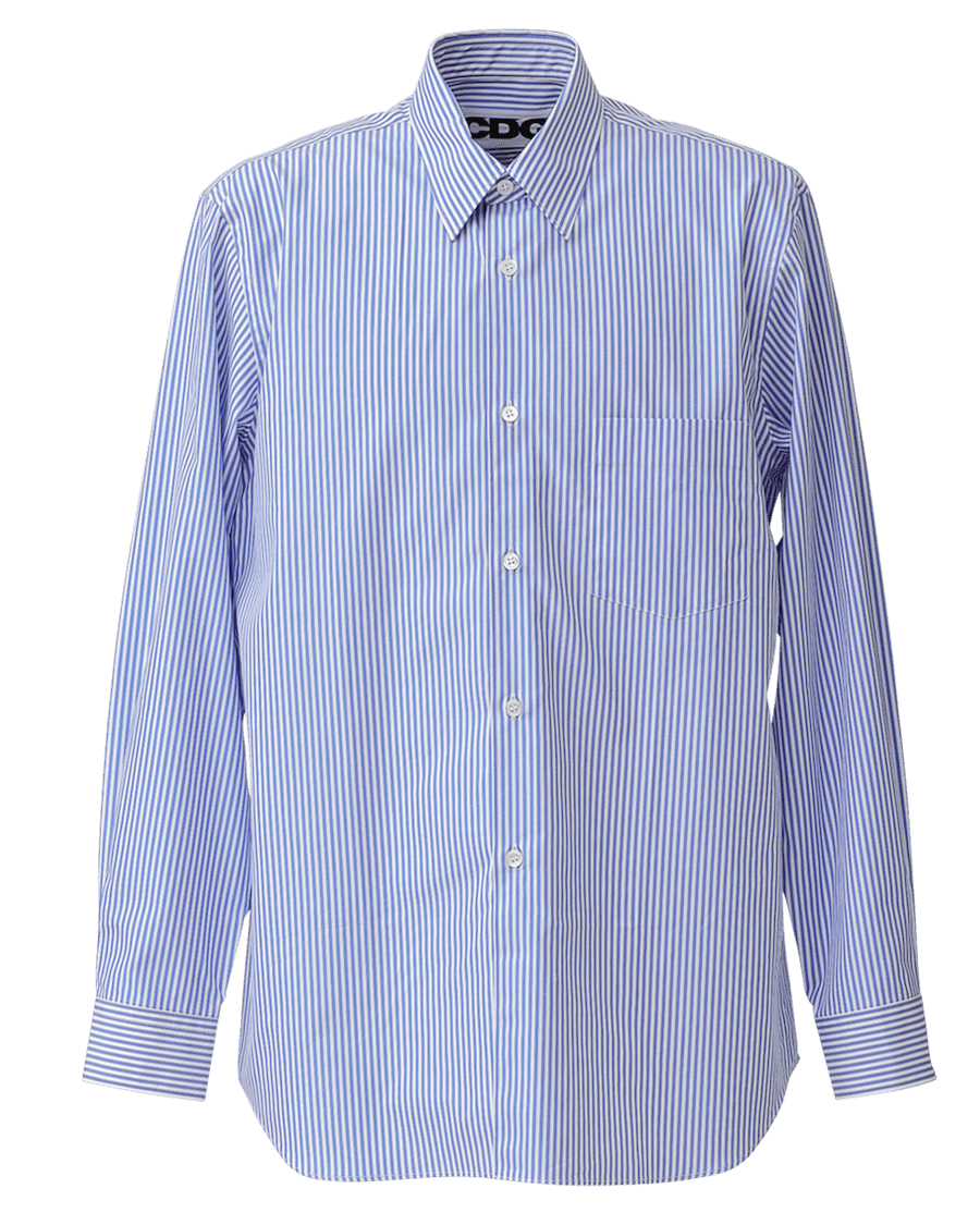 CDG CLASSIC SHIRT / BLUE STRIPE - Blue