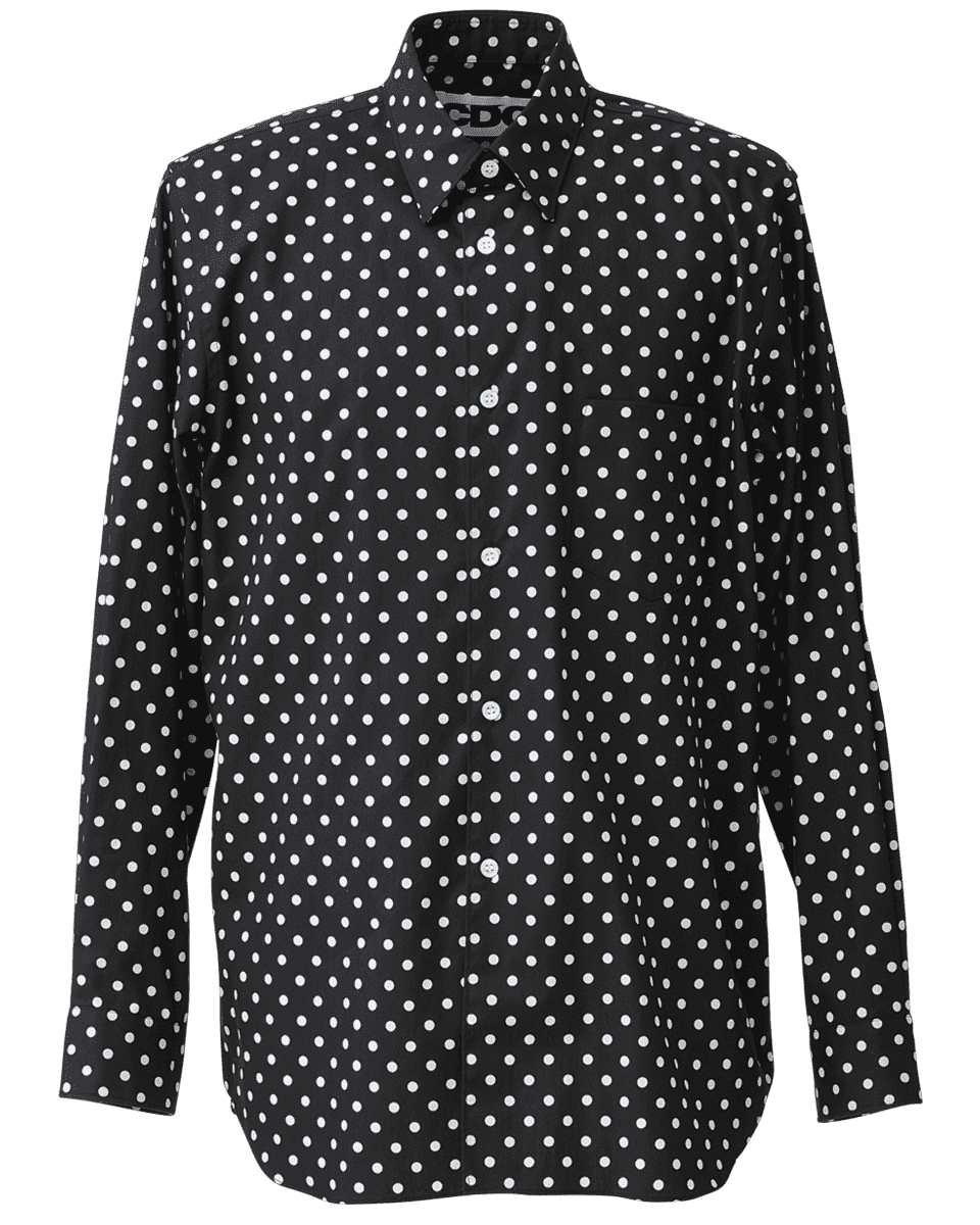 CDG CLASSIC SHIRT / POLKA DOT - Black