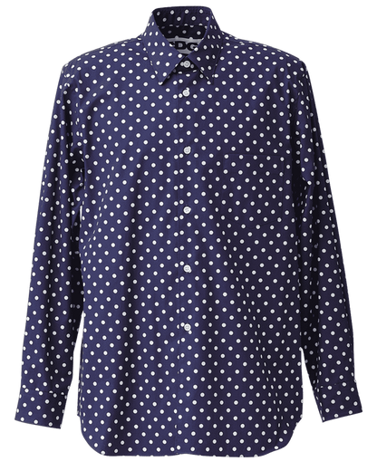 CDG CLASSIC SHIRT / POLKA DOT - Navy