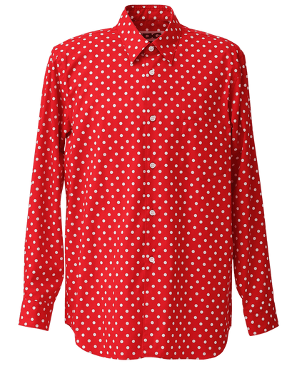 CDG CLASSIC SHIRT / POLKA DOT - Red