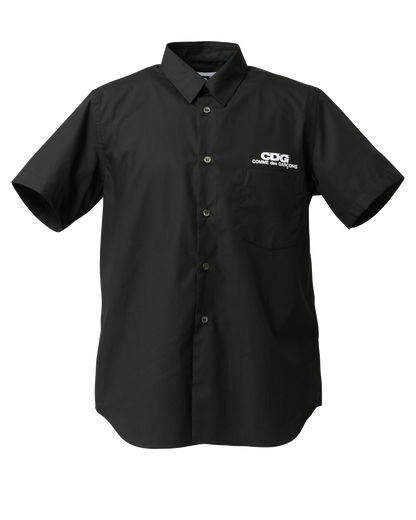 CDG CLASSIC SHIRT WITH SHORT SLEEVES - Black