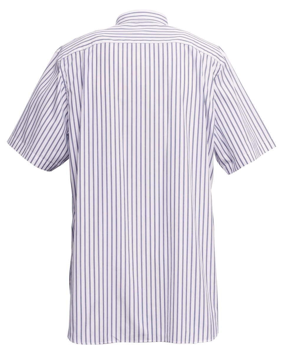 CDG CLASSIC SHIRT WITH SHORT SLEEVE / BLUE STRIPE