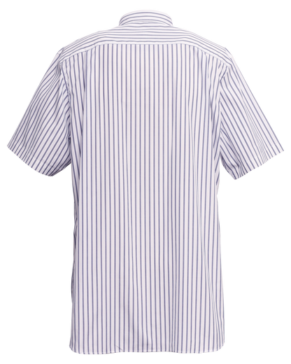 CDG CLASSIC SHIRT WITH SHORT SLEEVE / BLUE STRIPE