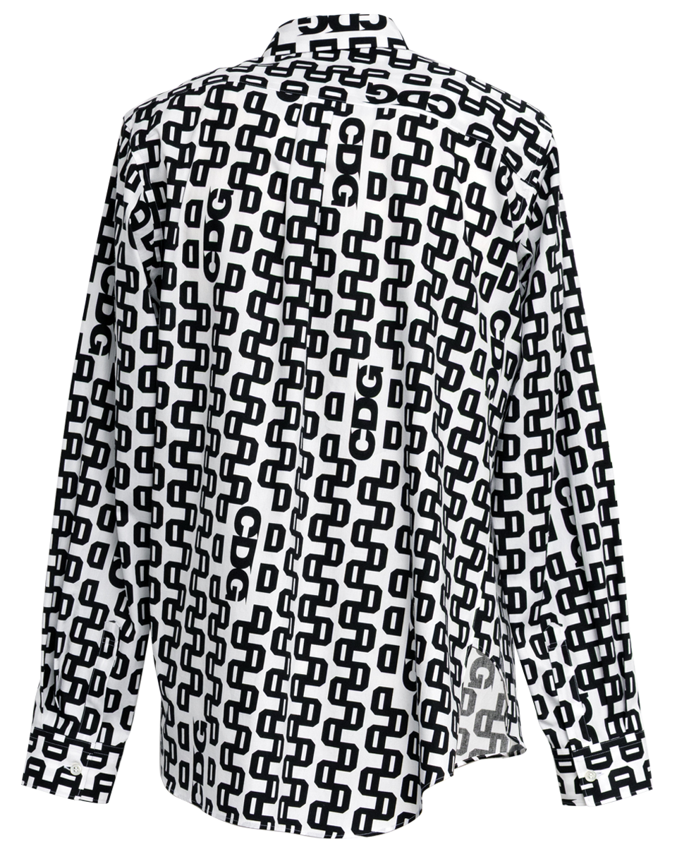 CDG GRAPHIC PATTERNED SHIRT