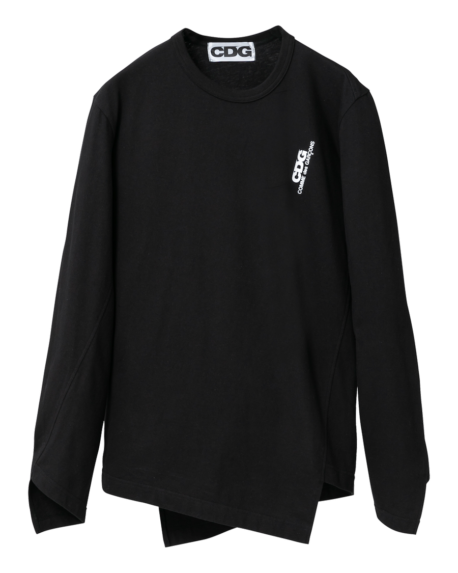 CDG BIAS DESIGNED LONG SLEEVED T-SHIRT / CDG COMME des GARÇONS - Black