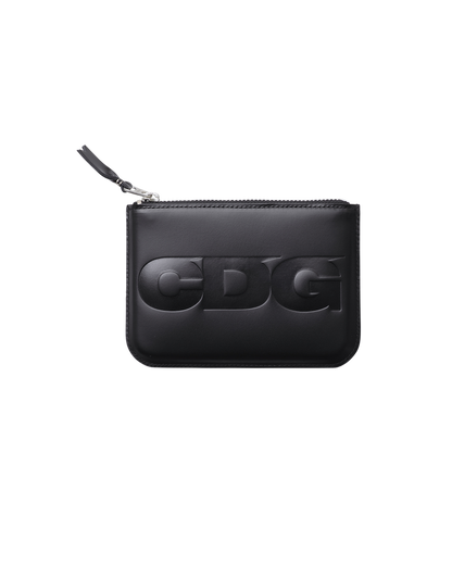 CDG WALLET1 / EMBOSSED LOGO - Black