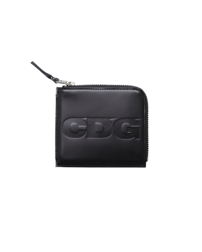 CDG WALLET2 / EMBOSSED LOGO - Black