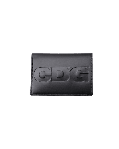CDG WALLET3 / EMBOSSED LOGO - Black