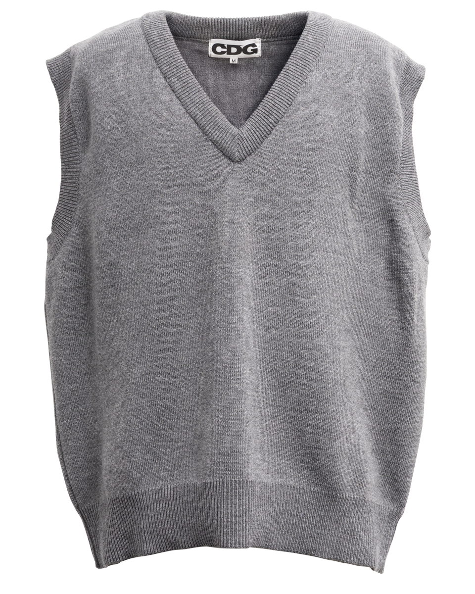 CDG OVERSIZED PULLOVER VEST - Grey