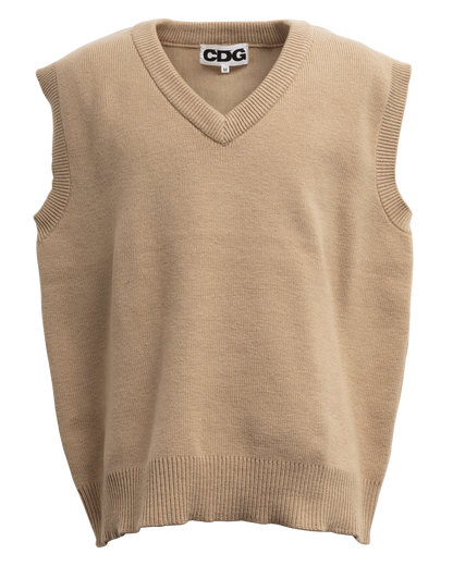 CDG OVERSIZED PULLOVER VEST - Beige