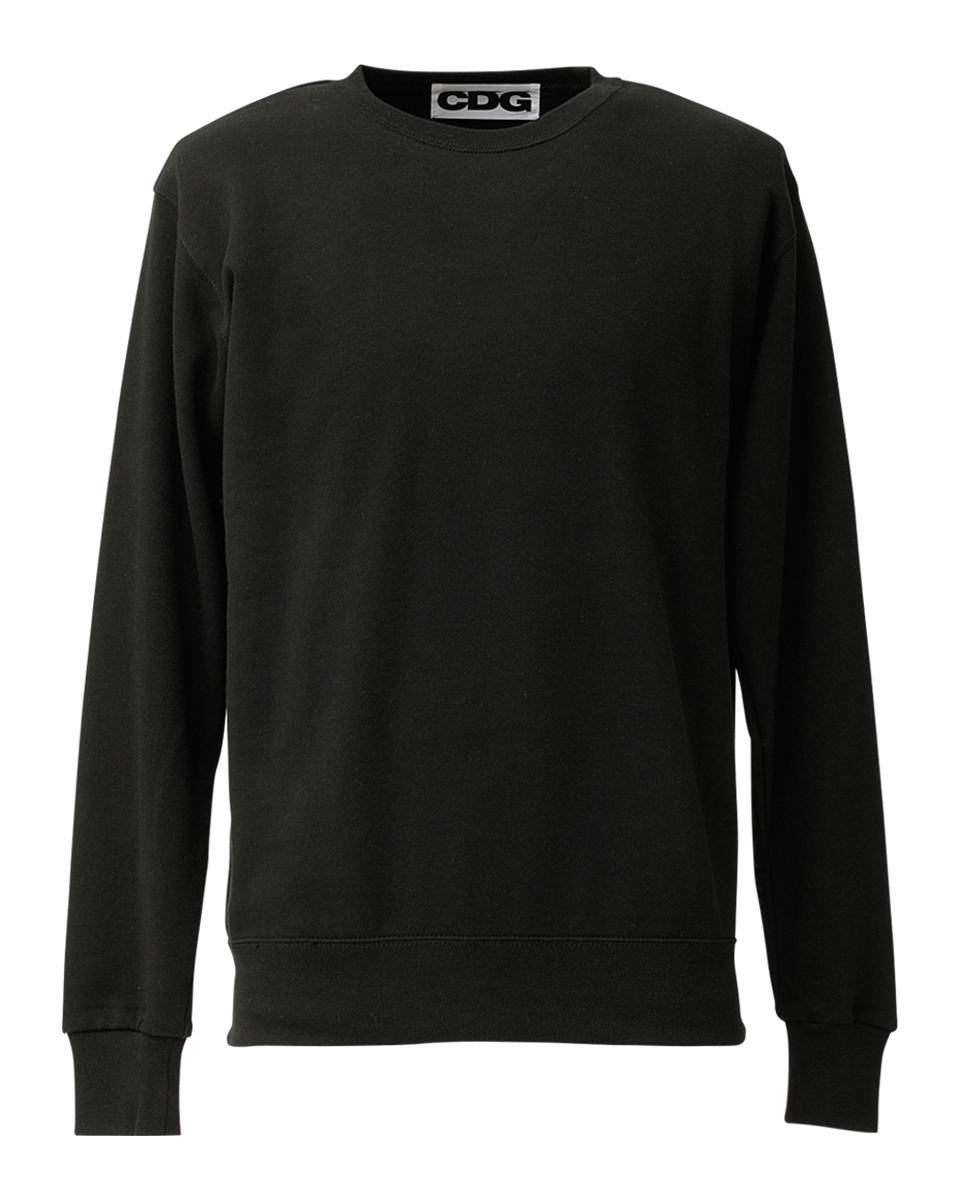 COMME des GARÇONS Automne-Hiver'84-'85 CREW NECK SWEATSHIRT - Black