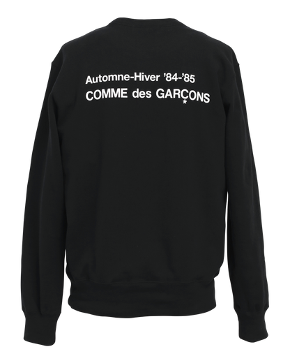 COMME des GARÇONS Automne-Hiver'84-'85 CREW NECK SWEATSHIRT