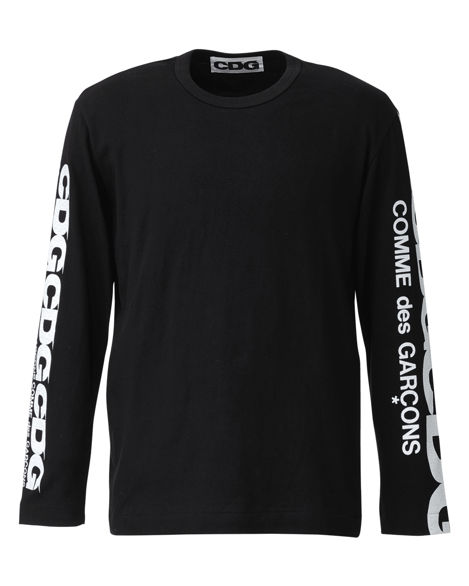 CDG CLASSIC LONG SLEEVED T-SHIRT  / CDG COMME des GARÇONS - Black