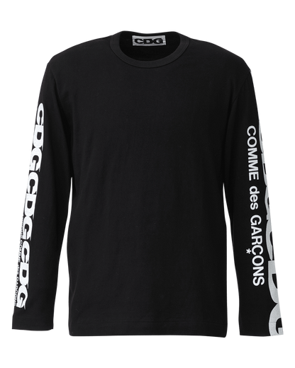 CDG CLASSIC LONG SLEEVED T-SHIRT  / CDG COMME des GARÇONS - Black