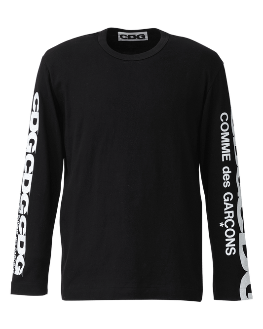 CDG CLASSIC LONG SLEEVED T-SHIRT  / CDG COMME des GARÇONS - Black