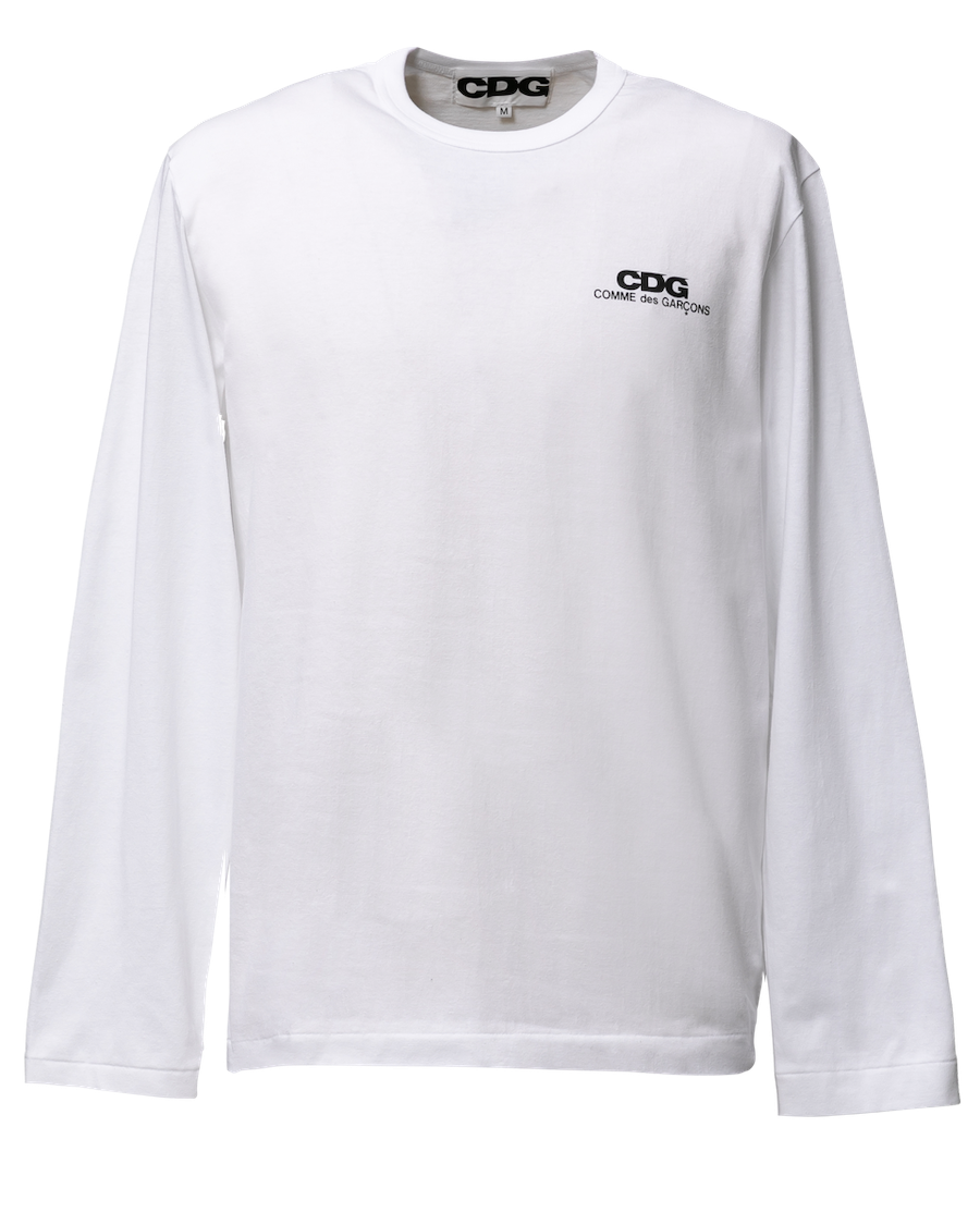 CDG CLASSIC LONG SLEEVED T-SHIRT4 / CDG COMME des GARÇONS SMALL LOGO - White