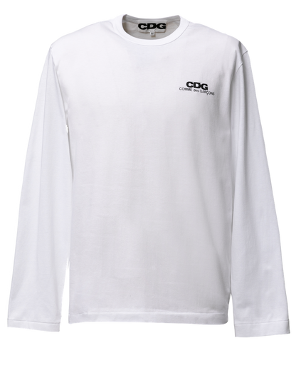 CDG CLASSIC LONG SLEEVED T-SHIRT4 / CDG COMME des GARÇONS SMALL LOGO - White