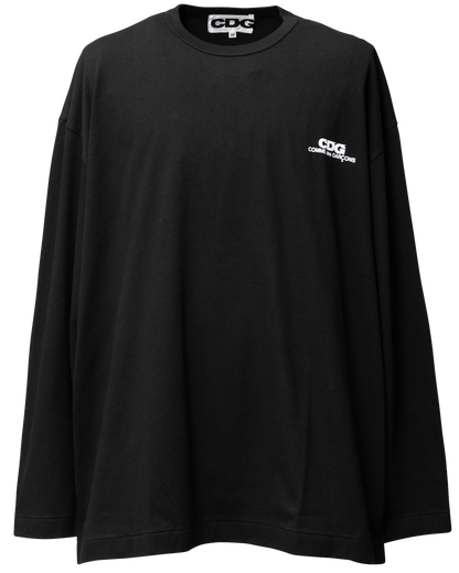 CDG OVERSIZED LONG SLEEVED T-SHIRT /  CDG COMME des GARÇONS SMALL LOGO - Black